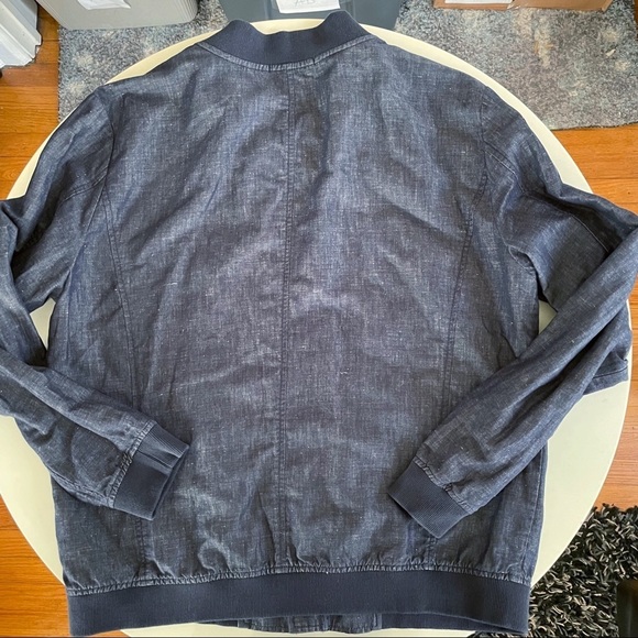 Robert Barakett Harrison Bomber Jacket Blue Men’s Size XL - Picture 5 of 9